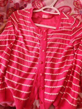 Cute Mezzo Piano Ruffle frill Pink Heisei Jojifuku Cutecore Kawaii Cardigan